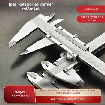 Vernier tolómérő digitális kijelzővel - nagy pontosságú, rozsdamentes acél, ipari osztály, magasság és mélység mérés