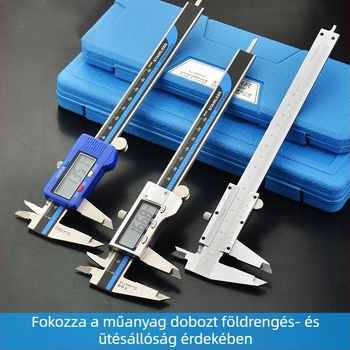 Vernier tolómérő digitális kijelzővel - nagy pontosságú, rozsdamentes acél, ipari osztály, magasság és mélység mérés