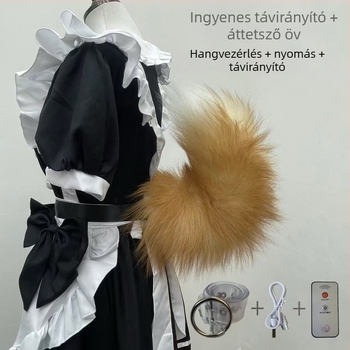 Újratölthető DIY rókafarok kiegészítő cosplayhez – három az egyben: hangvezérlés, érintéses vezérlés és távirányító
