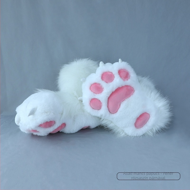 Fursuit plüss mancs zokni, kézzel készített, készleten, felnőtteknek
