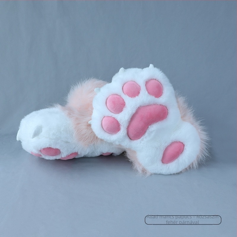 Fursuit plüss mancs zokni, kézzel készített, készleten, felnőtteknek