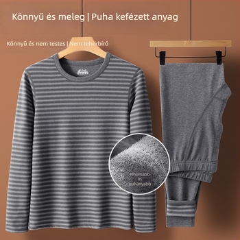Termikus alsóruha készlet fleece-béléssel és vastag poliészterrel, uniszex alapréteg felső és nadrág, hosszú ujjú, 251–300 g/m²