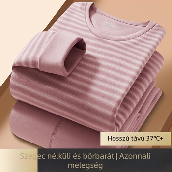 Termikus alsóruha készlet fleece-béléssel és vastag poliészterrel, uniszex alapréteg felső és nadrág, hosszú ujjú, 251–300 g/m²
