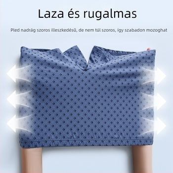Férfiaknak szellőző pamut alsónemű, magas derék, laza szabás, minden évszakban viselhető