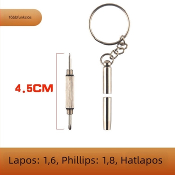 Unique Márkájú órajavító készlet – laposfejű és Philips csavarhúzók, hátsó fedelet eltávolítás, szíj beállítás (Márka: Unique)