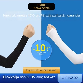 Férfi karvédő – Ice Silk, UV védelem, nyár, vezetés és szabadtéri tevékenységek, könyökvédő
