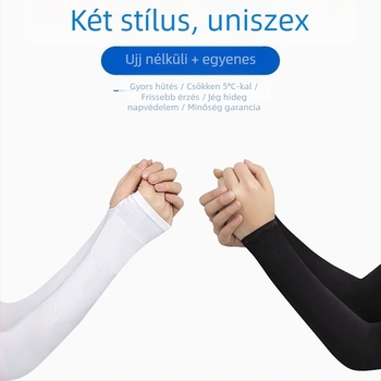 Férfi karvédő – Ice Silk, UV védelem, nyár, vezetés és szabadtéri tevékenységek, könyökvédő