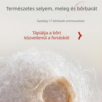 Varrat nélküli téli termo alsó-felső készlet mulberry silkból, vastag, uniszex, kerek nyakú, hosszú ujjú