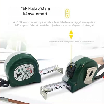 Xindi szalagmérő – acélból, kopásálló, vastagított kivitel, eredeti termék, nagy pontosságú