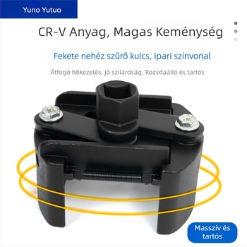Állítható olajszűrő kulcs – szétszerelés/összeszerelés, univerzális szíj- és lánc eltávolító eszköz (Cr-V, Yutuo)