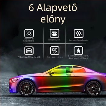 Autóbevonó fólia folyadékmetál felülettel, PVC anyag, márka Egyéb, 2 éves garancia