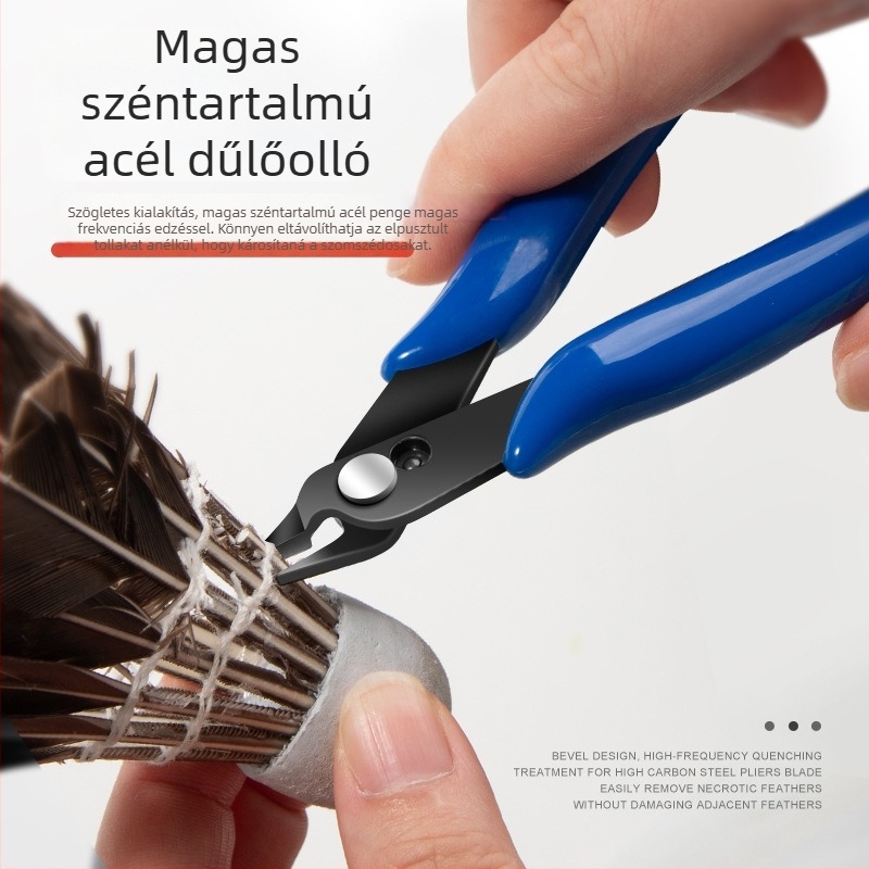 Badminton ütőjavító szerszámkészlet, 9 részes készlet, szerszámos dobozban, háztartási használatra