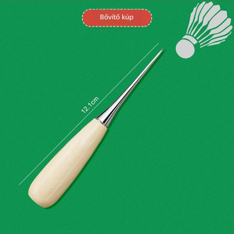 Badminton ütőjavító szerszámkészlet, 9 részes készlet, szerszámos dobozban, háztartási használatra