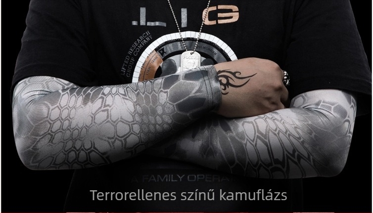 Chief Outdoor Külső kar- és alkarvédő ujjvégek Python mintával – UV védelem, Ice Silk anyag, Spandex/Lycra, Logónyomtatás, Személyre szabás