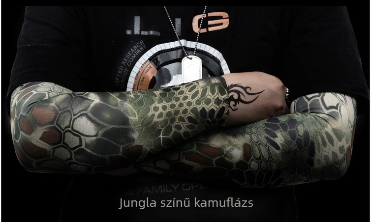 Chief Outdoor Külső kar- és alkarvédő ujjvégek Python mintával – UV védelem, Ice Silk anyag, Spandex/Lycra, Logónyomtatás, Személyre szabás