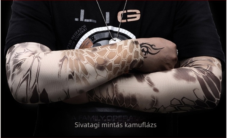 Chief Outdoor Külső kar- és alkarvédő ujjvégek Python mintával – UV védelem, Ice Silk anyag, Spandex/Lycra, Logónyomtatás, Személyre szabás