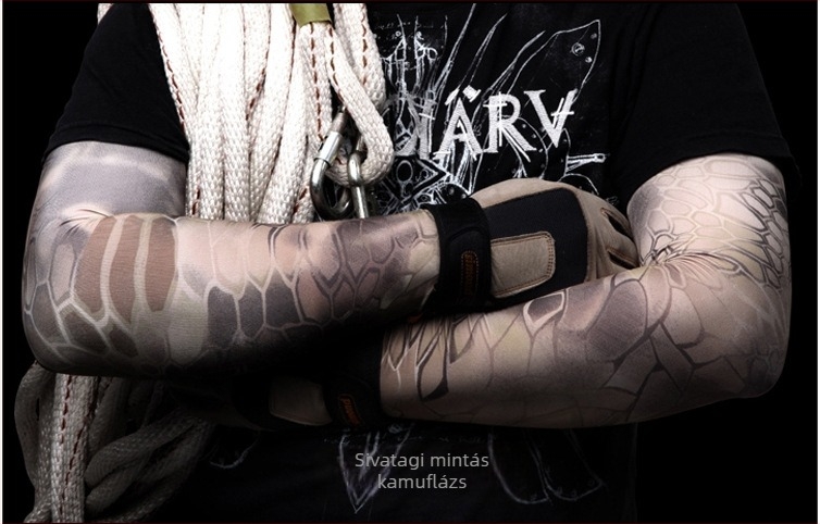 Chief Outdoor Külső kar- és alkarvédő ujjvégek Python mintával – UV védelem, Ice Silk anyag, Spandex/Lycra, Logónyomtatás, Személyre szabás