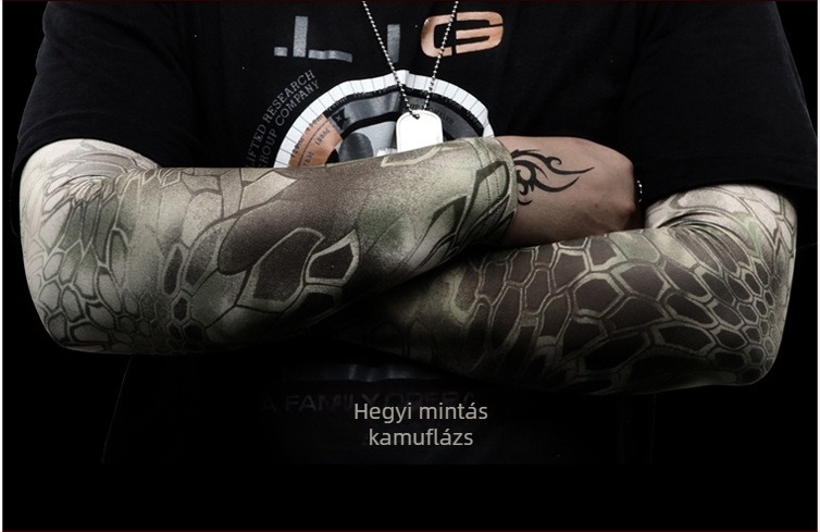 Chief Outdoor Külső kar- és alkarvédő ujjvégek Python mintával – UV védelem, Ice Silk anyag, Spandex/Lycra, Logónyomtatás, Személyre szabás