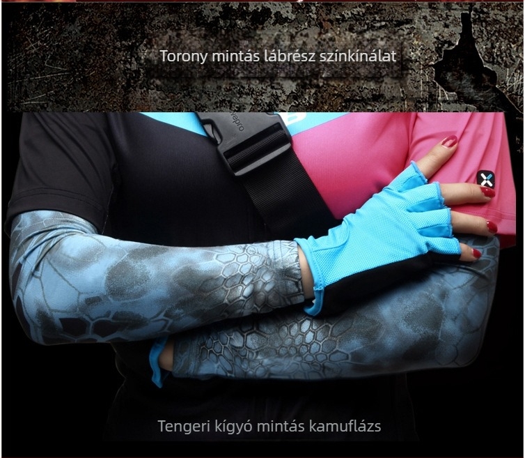 Chief Outdoor Külső kar- és alkarvédő ujjvégek Python mintával – UV védelem, Ice Silk anyag, Spandex/Lycra, Logónyomtatás, Személyre szabás