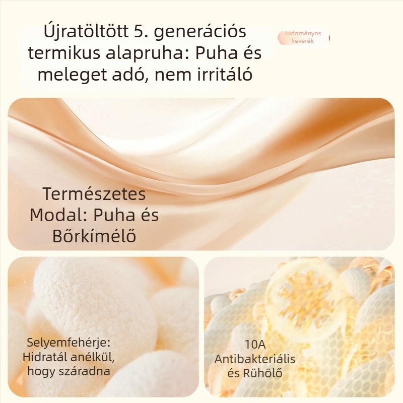 300 g De Rong melegítő alsóruha szett férfiaknak és nőknek, vastag alapréteg felső és alsó, antibakteriális 10A