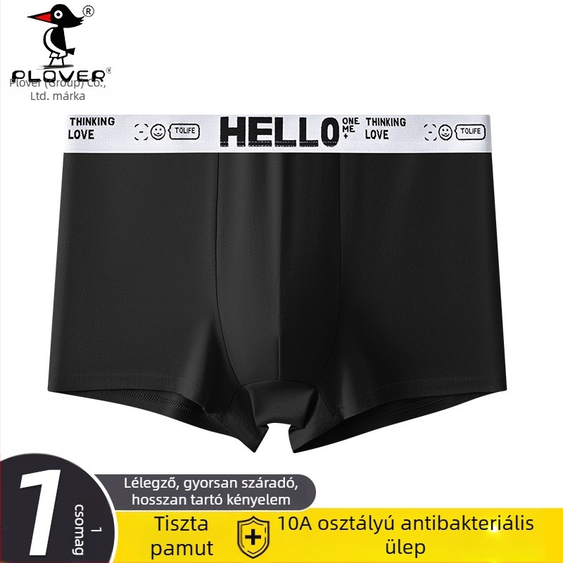 Vörös pamut férfi boxeralsó, kiadás a születési évre, prémium, nagy méret