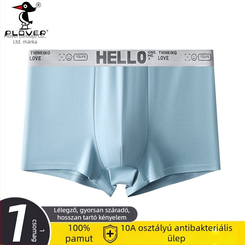 Vörös pamut férfi boxeralsó, kiadás a születési évre, prémium, nagy méret