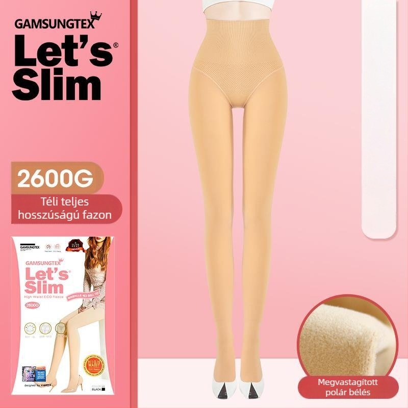 Koreai stílusú női kompressziós harisnya – fekete harisnyanadrág-leggings, meleg alapréteg tavaszra és őszre