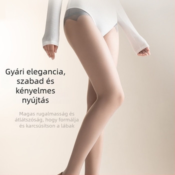Hua Muyan H7718/H7712/H139 Női ultra vékony fekete harisnya T-crotch dizájnnal, magas átlátszóság
