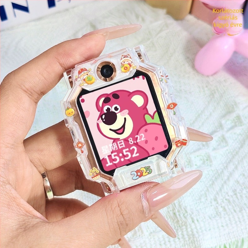 Little Genius karóra rajzfilmszerű védőtokja Z9/Z10 és Z6Pro/Z7/Z8A számára – TPU anyag, D2A/D3 matrica mellékelve