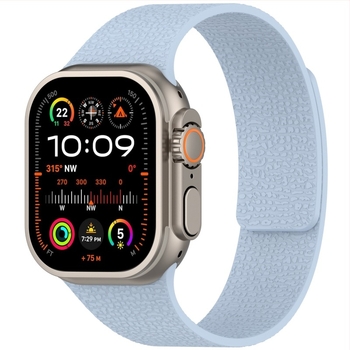 Lychee textúrájú szilikon mágneses óraszíj Apple Watch-hoz, Ultra/SE/S10 kompatibil, minden sorozathoz.
