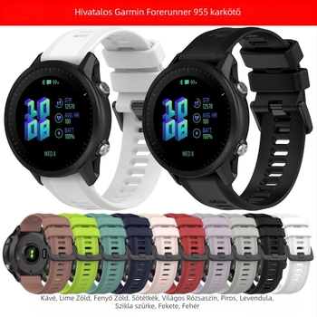 Dream szilikon óraszíj Garmin Forerunner955-höz, 22 mm interfész, pin csat, 50 g