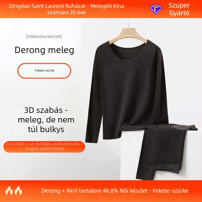 Termikus alsónemű szett – fűtőhatás, antibakteriális, akril anyag, vastagság 201–250 g/m²