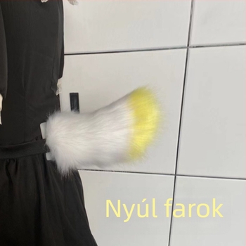 Kézzel készített távirányítós plüss farkak, motoros lengés — nyúl, bárány és róka farok, felnőtteknek, téli kiadás 2024