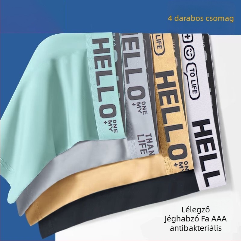 Férfi seamless boxer briefek, gyorsan száradó és lélegző poliészter anyaggal (90–95% poliészter)