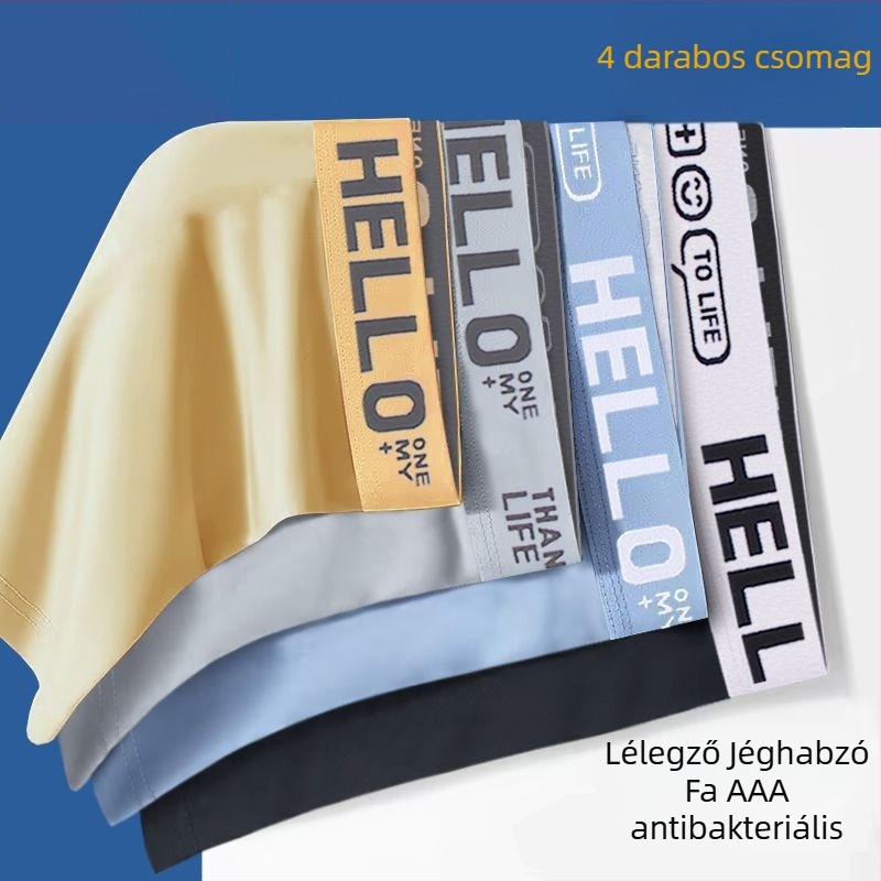 Férfi seamless boxer briefek, gyorsan száradó és lélegző poliészter anyaggal (90–95% poliészter)