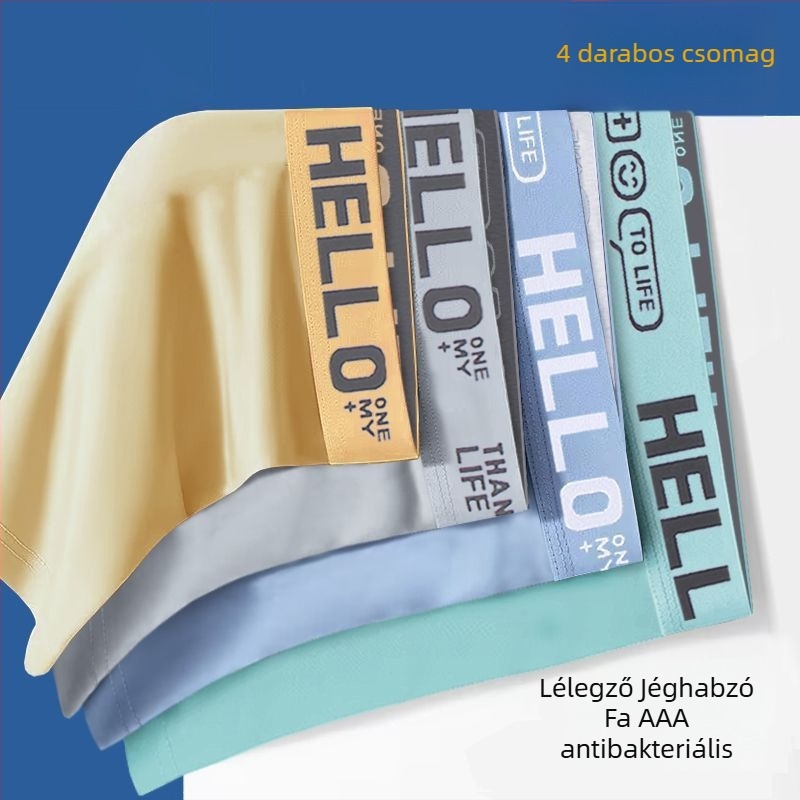 Férfi seamless boxer briefek, gyorsan száradó és lélegző poliészter anyaggal (90–95% poliészter)