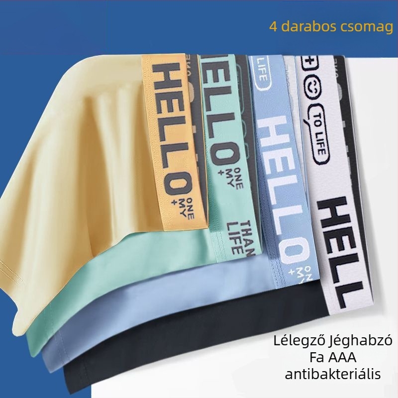 Férfi seamless boxer briefek, gyorsan száradó és lélegző poliészter anyaggal (90–95% poliészter)