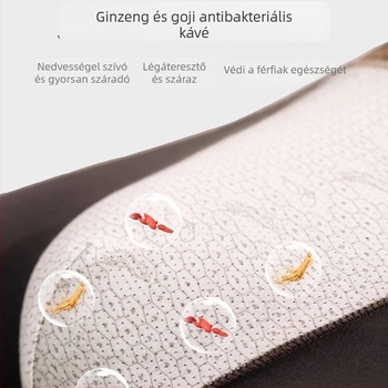 Férfi boxeralsók, pamut, antibakteriális, középmagas derekú, fiatal férfiaknak