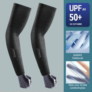 Ice Silk UV karvédő karok férfiaknak és nőknek, plusz méret, nyár, szabadtéri kerékpározáshoz és vezetéshez, gyorsan száradó