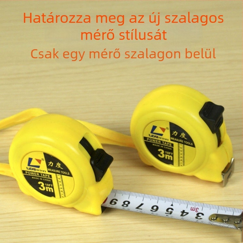 Műanyag mérőszalag, metrikus szabvány, típus: mérőszalag