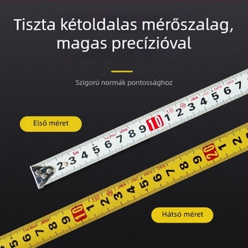 Tajima Ryu kétoldalas acél mérőszalag, vastított, kopásálló, mérőeszköz típus: szalag