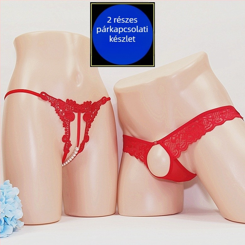 Uniszex hálós tangabugyi nyitott ágyékkal; fő anyag: nylon 92%, ágyéknál belső réteg akril 8%