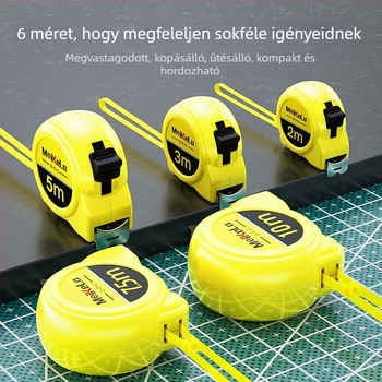 Mekla rozsdamentes acél mérőszalag, kopásálló és ütésálló