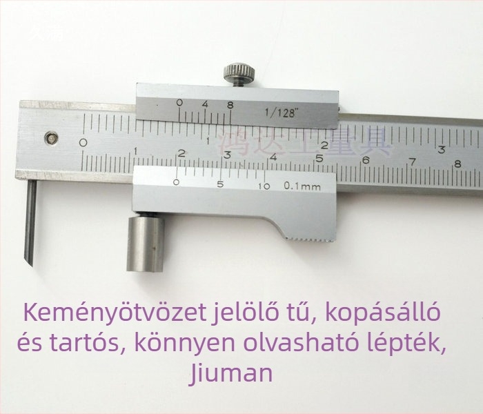 Vernier tolókaliper karbid ötvözetből párhuzamos jelöléshez, tartomány 0-500 mm