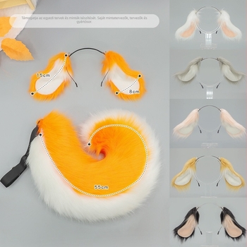 Cosplay kutyafül és farok készlet fejpánttal (Márka: Other; Szállítási kategória: Spot goods; Korosztály: Felnőttek; Megjelenés: 2025 tavasz)