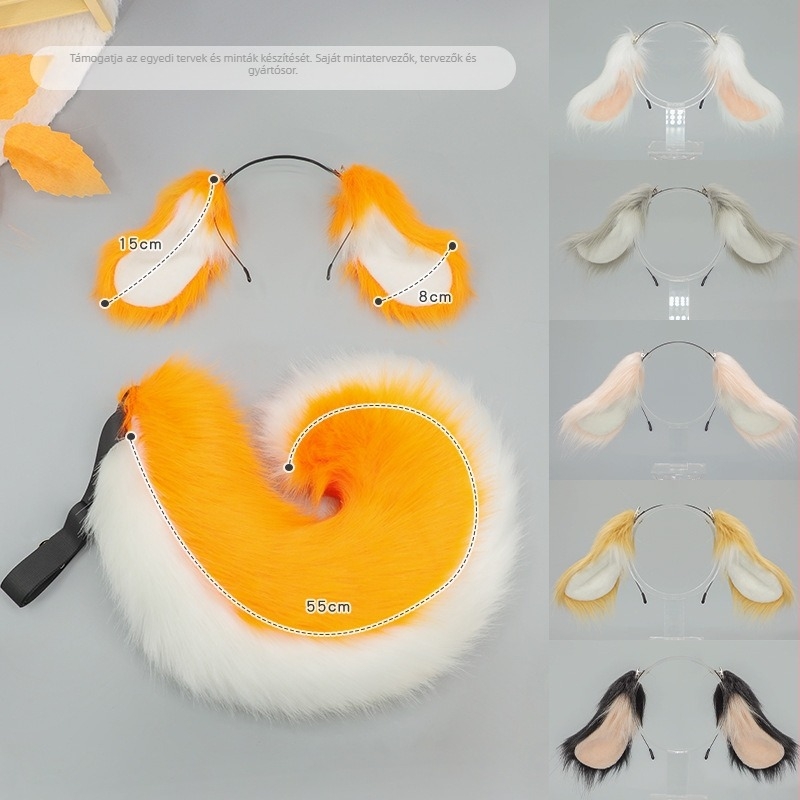 Cosplay kutyafül és farok készlet fejpánttal (Márka: Other; Szállítási kategória: Spot goods; Korosztály: Felnőttek; Megjelenés: 2025 tavasz)