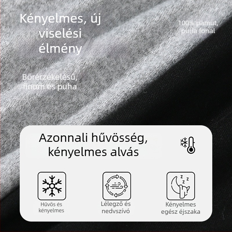 Nagy méretű nyári férfi pamut boxeralsó, lélegző