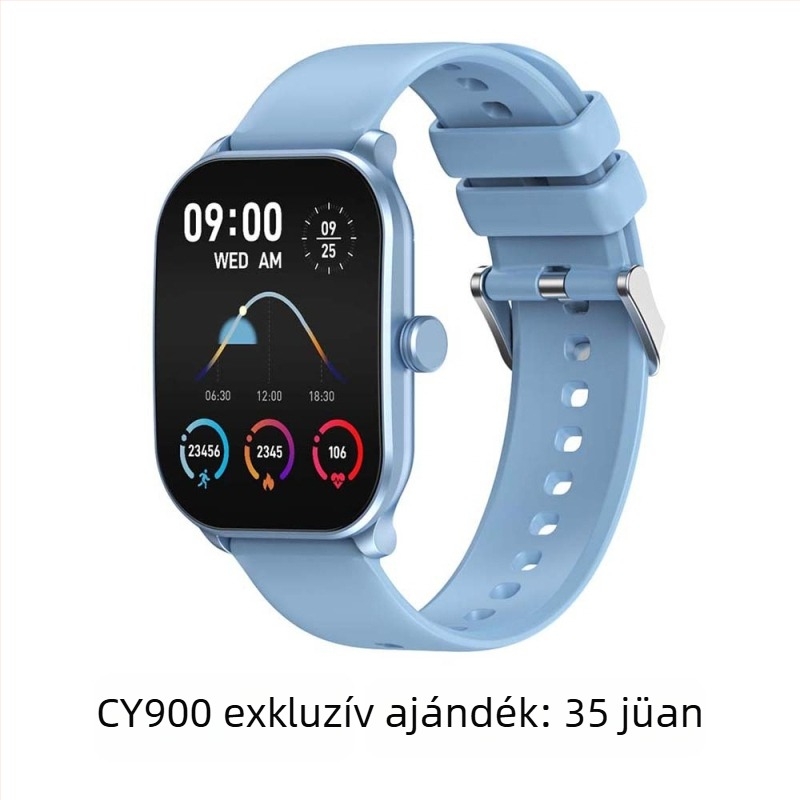 Okosóra Bluetooth-kapcsolattal, pulzusmérés, vérnyomás, SpO2 és alvásfigyelés.