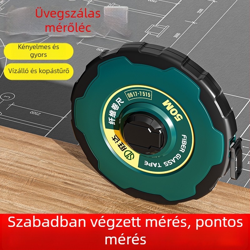 Shengda mérőszalag üvegszálas vonalzóval, kétoldalas, puha mérőszalag
