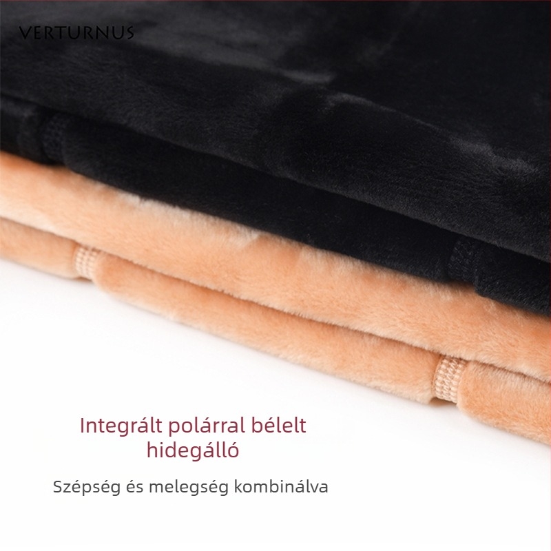 Plusz méretű nylon harisnya, magas derekú, testszínű, vastag